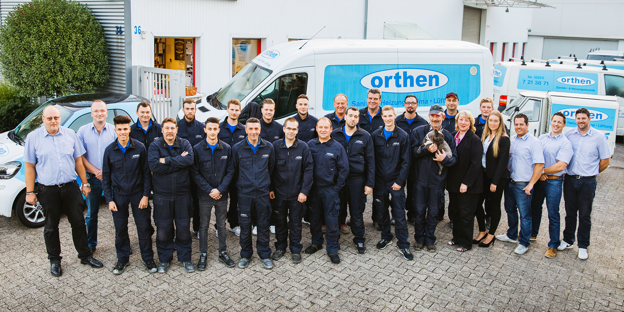 Gruppenfoto Mitarbeiter Orthen GmbH in Dortmund